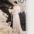 Modest Muslim Wedding Dresses For Bride High Neck Long Sleeves