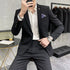Men's Two-Piece Wedding Suit Business Casual Ensemble with Trousers