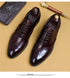 Genuine Cow Leather Brogue Oxford Shoes for Men Vintage Handmade Casual Flats