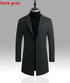 Men's Slim Fit Trench Coat for Fall and Winter - Stylish Woolen Blended Outwear for Business Casual and Travel
