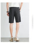 Summer Men's Suit Shorts Solid Color Business Casual Knee-length Pants