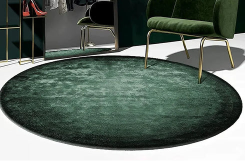 Modern Minimalist Round Carpet for Living Room Soft Plush Rug Home Decor