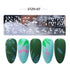 Winter Wonderland Nail Art Stamping Plate with Snowflake, Butterfly, and Rose Leaf Designs - Perfect for DIY Christmas Nail Polish Printing Template Tool
