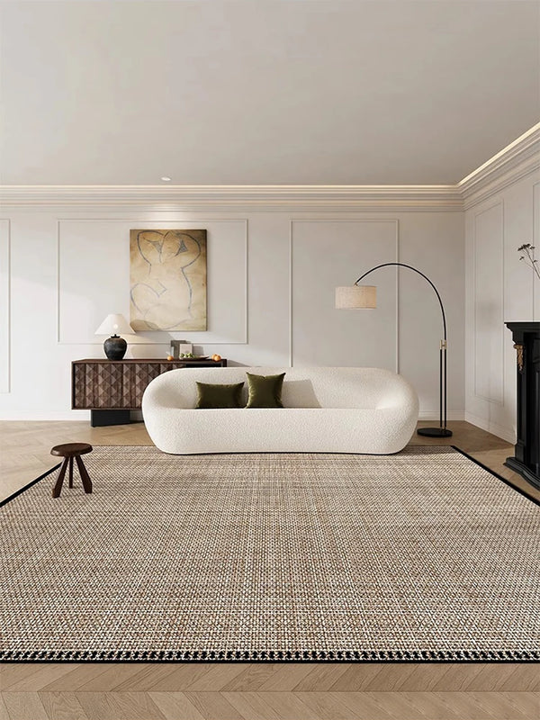 Artistic Plaid Living Room Carpet Modern Luxurious Decorative Rug Comfortable Easy Care Bedroom Rug