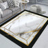 Black Gold Marble Area Rug for Living Room and Home Decor Anti-Slip Floor Mat
