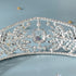 Elegant Crystal Leaf Bridal Tiara - Fashion Rhinestone Diadem Headpiece for Weddings
