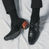 Men's Wedding Shoes Fashion Slim Fit Pointed High Heel Leather Dress Shoes Classic Vintage Style