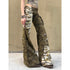 Camouflage Jeans Women Y2K Hip Hop Vintage High Waisted Denim Pants
