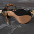Sexy Metal Ankle Strap Platform Sandals For Pole Dance
