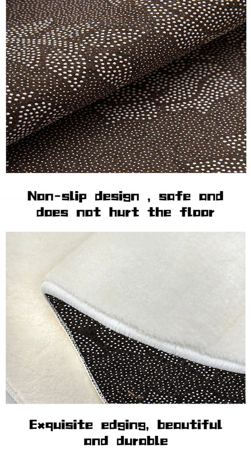 French Style Plush Carpet for Living Room and Bedroom Minimalist Fluffy Rug