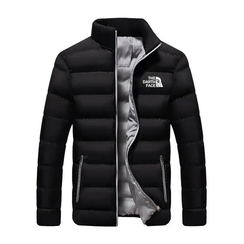 Trendy Casual Men's Winter Parka with Stand Collar - Warm Down Jacket for Street Fashion and Everyday Wear