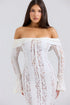 Mozision Lace Off-shoulder Sexy Maxi Dress Elegant Evening Dress