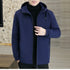 Comfortable and Stylish Men’s Fleece Lined Casual Windbreaker Jacket - Perfect for Autumn and Winter Outdoor Adventures