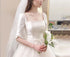 Wedding Dress Bridal Gown Ball Gown Silhouette With Lace Up Back Plus Size Half Sleeve Embroidered Organza