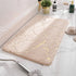 Marble Bathroom Rugs Nonslip Soft Rabbit Fur Bath Mats for Luxurious Bathroom Decor