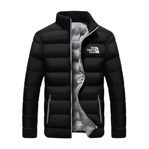 Men's Warm Stand Collar Winter Down Jacket - Casual Street Fashion Parka for Autumn and Winter Adventures