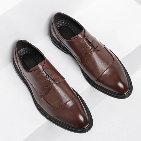 Elegant Handmade Oxford Brogue Shoes for Men - Classic Dress Formal Footwear for Weddings, Business, and Parties - Stylish Leather Attire for Every Occasion