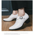 Leather Shoes for Men Cuban Style Heightening Wedding and Business Casual Footwear