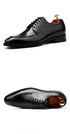 Luxury Handmade Genuine Leather Italian Oxfords for Men - Retro British Style Formal Social Shoes Perfect for Weddings and Office Wear