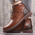 Vintage Handmade Ankle Boots for Men - Retro Outdoor Work Booties