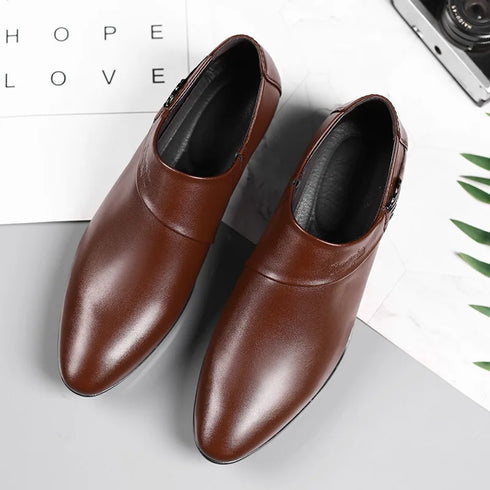 Luxury Leather Oxfords Shoes for Men Stylish Dress Shoes for Business Party and Office