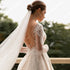 Elegant Deep V-Neck Wedding Dresses For Women A-Line Lace