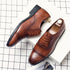 Luxury Handmade Men's Brogue Oxfords - Big Size 47 Leather Dress Shoes for Weddings, Parties, and Business Casual Occasions