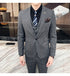 Stylish Business Casual Three-Piece Suit for Men with Vest and Trousers