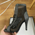 Sexy High Heels Hollow Mesh Sandals for Summer Fashion Comfort Peep Toe Stilettos Jazz Dance Female Shoes Plus Size