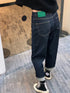 Trendy Summer Harem Pants for Women - Stylish Fat MM Straight Daddy Jeans with Ankle-Length Fit and Pockets, Perfect for Fall Outfits with Jeans