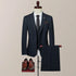 Business Casual Suit Three-Piece Set with Vest and Trousers in Fashionable British Style