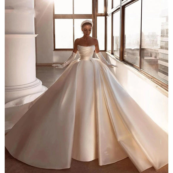 Gorgeous Women's Wedding Dresses Off Shoulder Princess Gowns