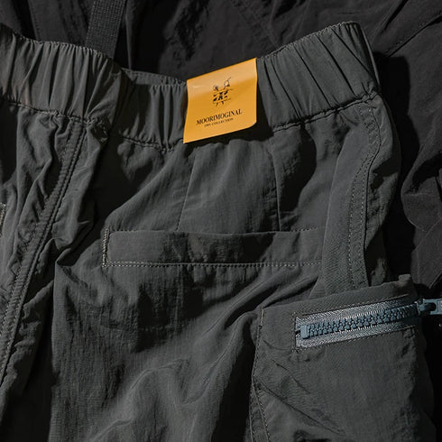 Summer Loose-Fitting Cargo Shorts Men's Fashion Casual Pants Multi-Pocket Quick-Dry Outdoor Wear