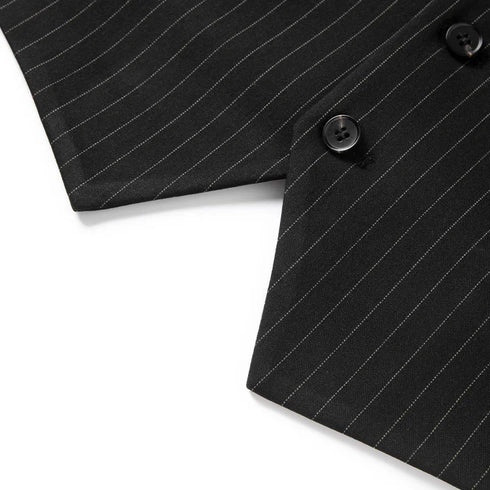 Business Casual Suit Three-Piece Set with Vest and Trousers in Fashionable British Style