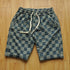 Graphic Plaid Shorts for Men Drawstring Designer Summer Cotton Stylish Thin