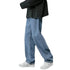 Wide-leg Straight Pants Retro Jeans for Men Casual Style