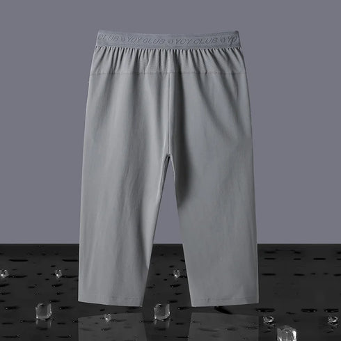 Men's Summer Shorts Breeches Light Long Calf Length Bermuda Quick Dry Elastic Waist Band