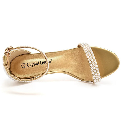 Elegant Beaded Open-Toe Sandals with Thin Heels for Weddings and Parties