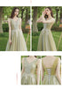 Strapless Applique Tulle Bridesmaid Dress With Floral Embellishments Evening Gown