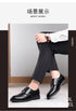 Men Classic Retro Brogues Lace Up Business Leather Shoes Formal Office Flats Wedding Party Oxford Shoes