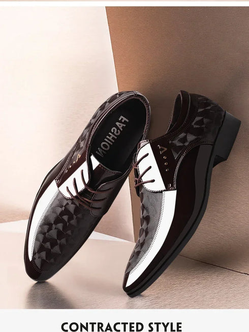 Leather Dress Shoes for Men Versatile Wedding Loafers