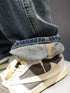 Ripped Jeans Baggy Straight Fit Denim Pants Mens Jeans Streetwear Hip Hop