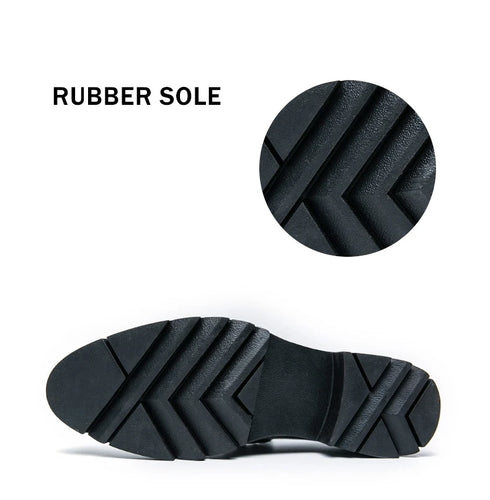 Men's Thick Sole Patent Leather Oxfords - Stylish Slip-On Derby Shoes for Casual and Formal Occasions, Height Increasing Loafers for Ultimate Comfort and Fashion