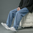 Wide-leg Straight Pants Retro Jeans for Men Casual Style