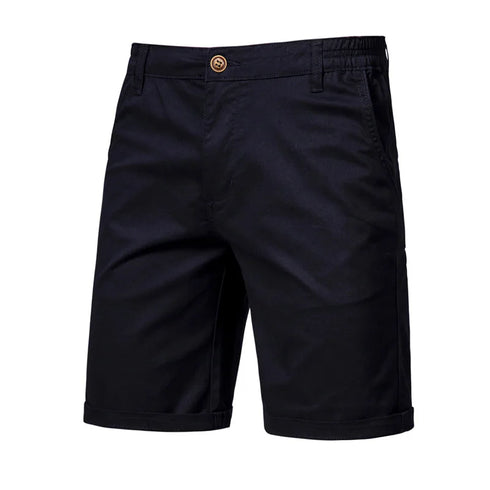 Men Summer Casual Business Shorts Elastic Waist Gym Running Shorts