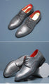 Men's Classic Luxury Oxfords - Fashionable Pointed Toe Lace-Up Formal Shoes for Weddings & Daily Wear, Sizes 38-48