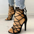 Stylish Women's Gladiator Sandals with Cross Strap and Open Toe