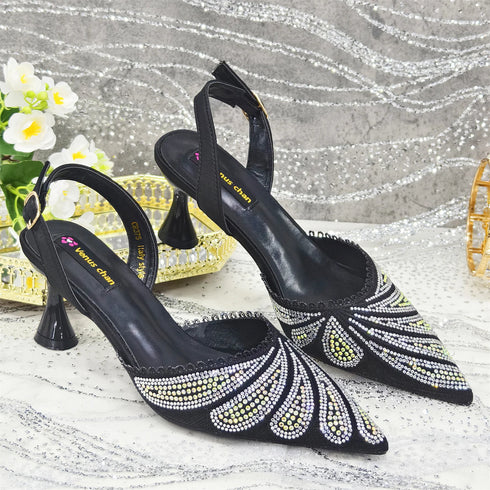 Venus Chan Shoes and Bag Set for Women's Party Heels