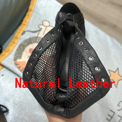 Sexy High Heels Hollow Mesh Sandals for Summer Fashion Comfort Peep Toe Stilettos Jazz Dance Female Shoes Plus Size