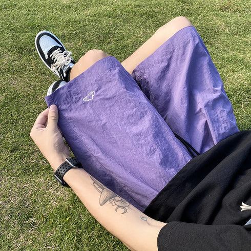 Men's Shorts Pants Summer Casual Drawstring Baggy Trousers